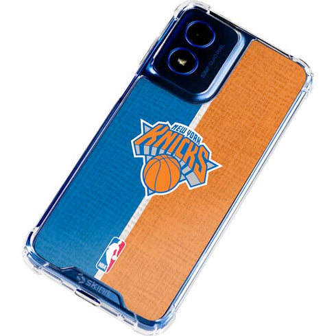 NBA New York Knicks Canvas Moto G 5G (2024) Clear Case